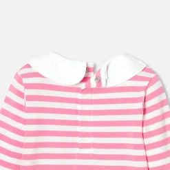 Jacadi Bodysuits|Baby girl long-sleeved bodysuit White/Pink