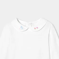 Jacadi Bodysuits|Baby girl long-sleeved bodysuit Jacadi White