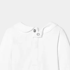 Jacadi Bodysuits|Baby girl long-sleeved bodysuit Jacadi White