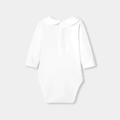 Jacadi Bodysuits|Baby girl long-sleeved bodysuit Jacadi White