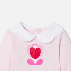 Jacadi Polos And T-Shirts|Baby girl long-sleeved T-shirt Jacadi Powder Pink