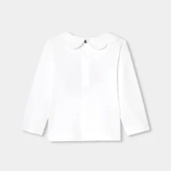 Jacadi Polos And T-Shirts|Baby girl long-sleeved T-shirt Jacadi White