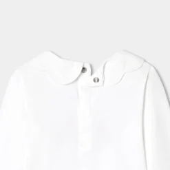 Jacadi Polos And T-Shirts|Baby girl long-sleeved T-shirt Jacadi White