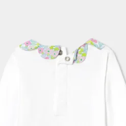 Jacadi Bodysuits|Baby girl long sleeves bodysuit Jacadi White