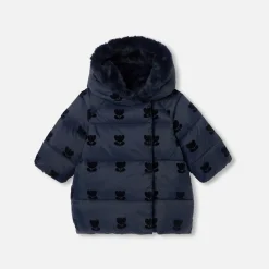 Jacadi Toddler Coats & Puffer Jackets|Coats And Outerwear|Baby girl mid-length jacket Jacadi Navy