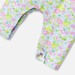 Jacadi Bloomers, Overalls And Sets|Baby girl overalls in Liberty fabric White/Multicolour