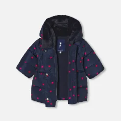 Jacadi Coats And Outerwear|Toddler Coats & Puffer Jackets|Baby girl padded jacket Jacadi Navy