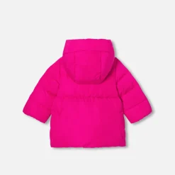 Jacadi Coats And Outerwear|Girl Coats & Puffer Jackets|Baby girl padded jacket Grenadine Pink