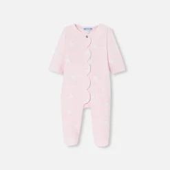 Jacadi Pajamas|Baby girl pajamas in fleece Pink/Multicolour