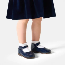Jacadi Mary Janes, T-Straps And Ballet Flats|Baby girl patent leather Mary Janes Jacadi Navy
