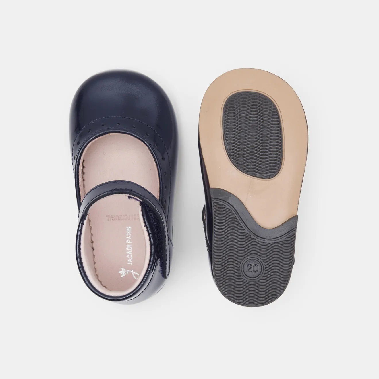 Jacadi Mary Janes, T-Straps And Ballet Flats|Baby girl patent leather Mary Janes Jacadi Navy