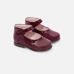 Jacadi Mary Janes, T-Straps And Ballet Flats|Baby girl patent leather Mary Janes Burgundy