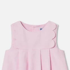 Jacadi Dresses|Baby girl pinafore dress Light Powder Pink