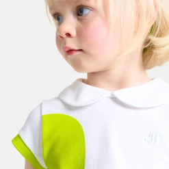 Jacadi Dresses|Baby girl polo dress White/Multicolour