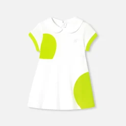 Jacadi Dresses|Baby girl polo dress White/Multicolour