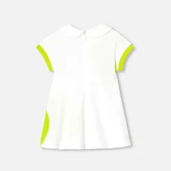 Jacadi Dresses|Baby girl polo dress White/Multicolour