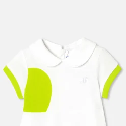 Jacadi Dresses|Baby girl polo dress White/Multicolour