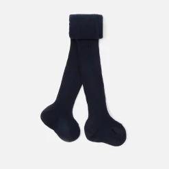 Jacadi Tights, Socks And Booties|Accessories|Baby girl ribbed tights Jacadi Navy