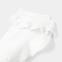 Jacadi Tights, Socks And Booties|Accessories|Baby girl ruffled socks Jacadi White