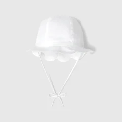 Jacadi Accessories|Winter Accessories|Baby girl scalloped hat Jacadi White