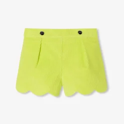 Jacadi Pants And Shorts|Baby girl shorts in velvet Light Cherry