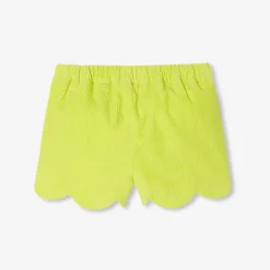 Jacadi Pants And Shorts|Baby girl shorts in velvet Light Cherry