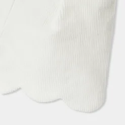 Jacadi Pants And Shorts|Baby girl shorts in velvet Jacadi soft white