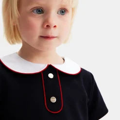 Jacadi Dresses|Baby girl short-sleeved dress Jacadi Navy