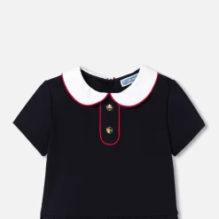 Jacadi Dresses|Baby girl short-sleeved dress Jacadi Navy