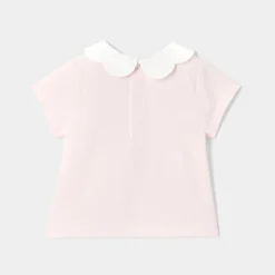 Jacadi Polos And T-Shirts|Baby girl short-sleeved T-shirt Jacadi Powder Pink