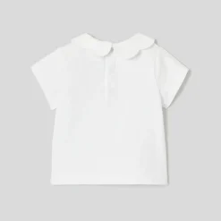 Jacadi Polos And T-Shirts|Baby girl short-sleeved T-shirt Jacadi White