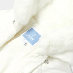 Jacadi Coats And Outerwear|Girl Coats & Puffer Jackets|Baby girl snowsuit Jacadi soft white