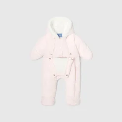 Jacadi Coats And Outerwear|Baby Snowsuits & Burnous|Baby girl snowsuit Jacadi pale Pink