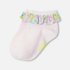 Jacadi Tights, Socks And Booties|Accessories|Baby girl socks with ruffles Jacadi pale Pink