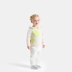 Jacadi Cardigans, Sweaters And Sweatshirts|Baby girl sweater with embroidered flowers Jacadi soft white
