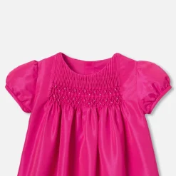 Jacadi Dresses|Baby girl taffeta dress Rose Bengale
