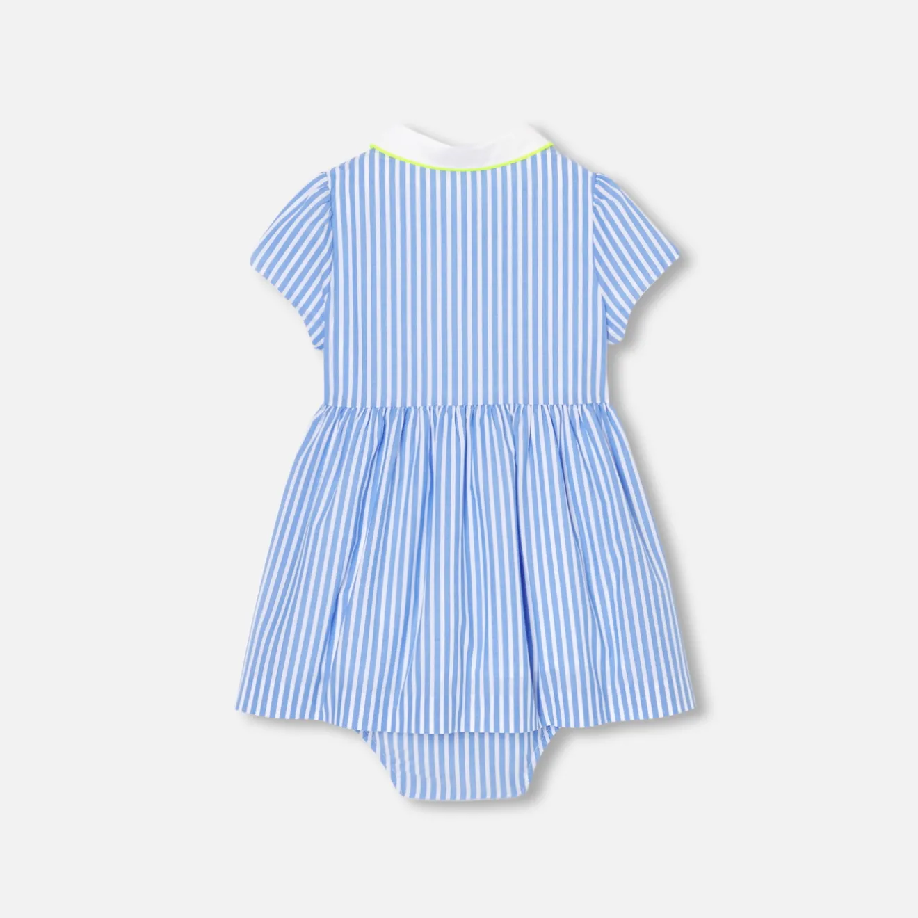Jacadi Dresses|Baby girl trapeze dress White/Blue