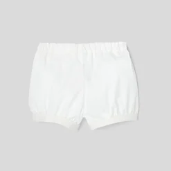 Jacadi Pants And Shorts|Baby girl twill shorts Jacadi White