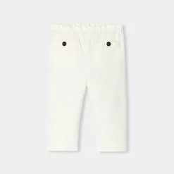 Jacadi Pants And Shorts|Baby girl velour pants Jacadi soft white