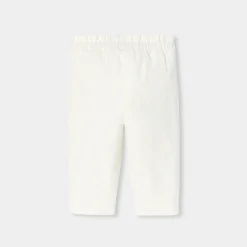 Jacadi Pants And Shorts|Baby girl velour pants Jacadi soft white