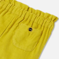 Jacadi Pants And Shorts|Baby girl velour pants Mustard