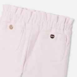 Jacadi Pants And Shorts|Baby girl velour pants Jacadi Powder Pink