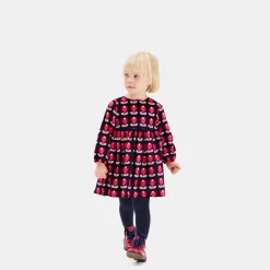 Jacadi Dresses|Baby girl velvet dress Multicolour