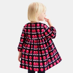 Jacadi Dresses|Baby girl velvet dress Multicolour