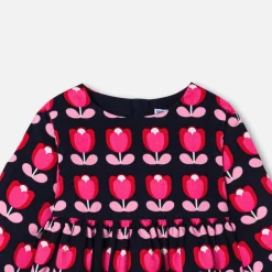 Jacadi Dresses|Baby girl velvet dress Multicolour