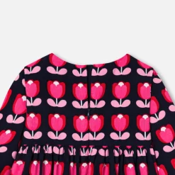 Jacadi Dresses|Baby girl velvet dress Multicolour