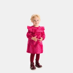 Jacadi Dresses|Baby girl velvet dress Multicolour