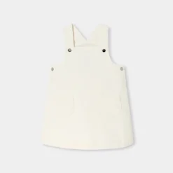 Jacadi Dresses|Baby girl velvet dress Jacadi soft white