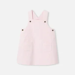 Jacadi Dresses|Baby girl velvet dress Jacadi Powder Pink
