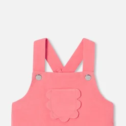 Jacadi Bloomers, Overalls And Sets|Baby girl velvet overalls Coral